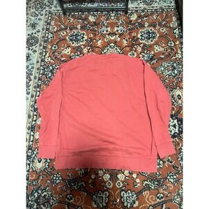 ZANEROBE Red Cotton Jersey Crew Neck Pullover Sweatshirt XXL Long Sleeve